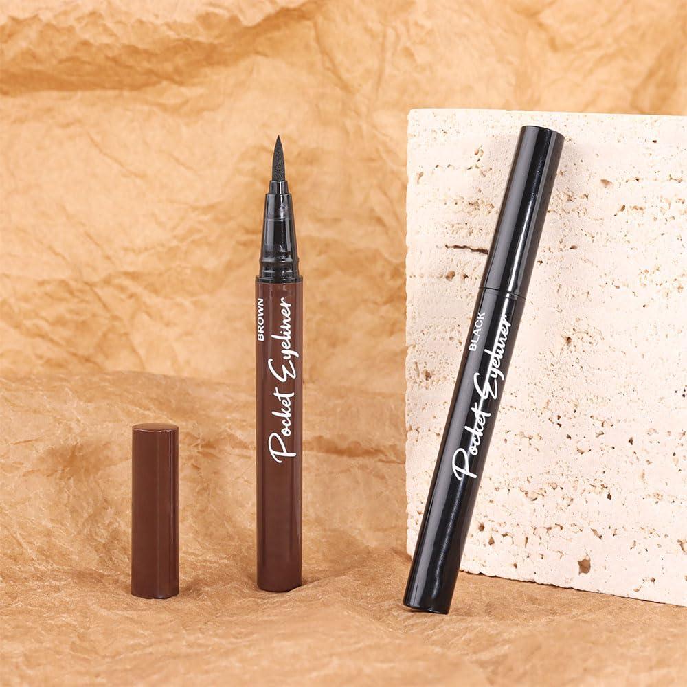 AMY\'S DIARY AMY\'S DIARY Waterproof Brown Liquid Eyeliner Pen Professional Makeup Liquid Eye Liner Pencil Long Lasting and Smudge Proof Eye Makeup for Women (2#brown)