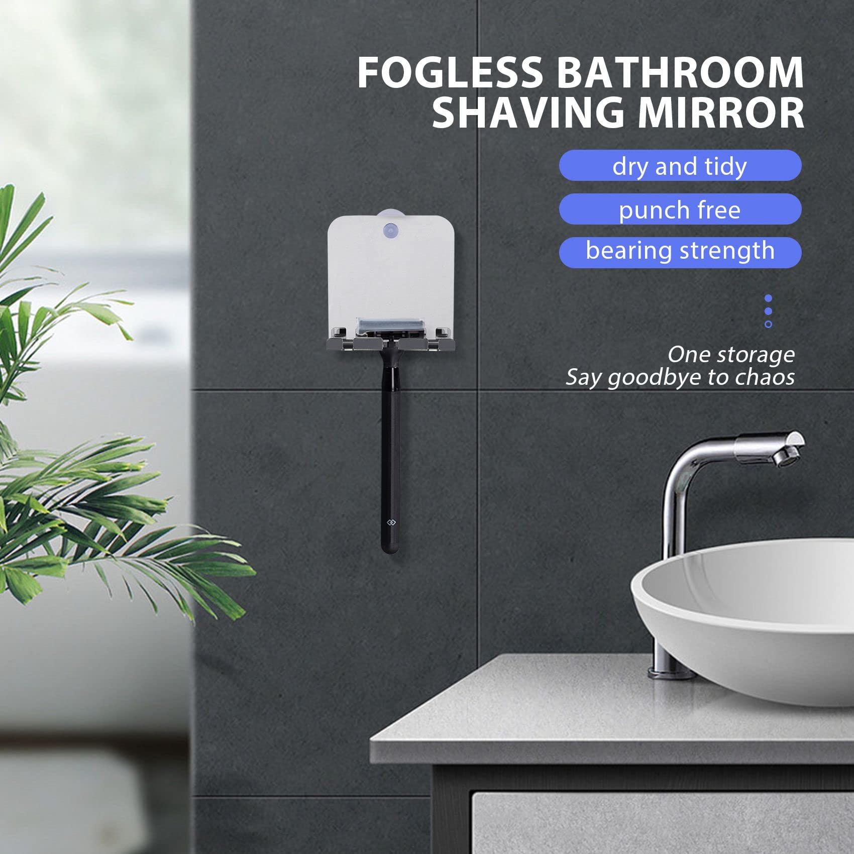Beuiouer Beuiouer Anti-Fog Shower Mirror, Fogless Bathroom Shaving Mirror