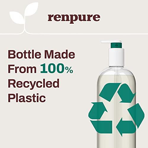 RENPURE Renpure Plant Based Biotin and Collagen Thickening Volume Shampoo - Leaves Hair Looking Luscious - Rids Hair of Grime - Gentle Formula - Paraben Free - Recyclable, Pump Bottle Design - 24 fl oz