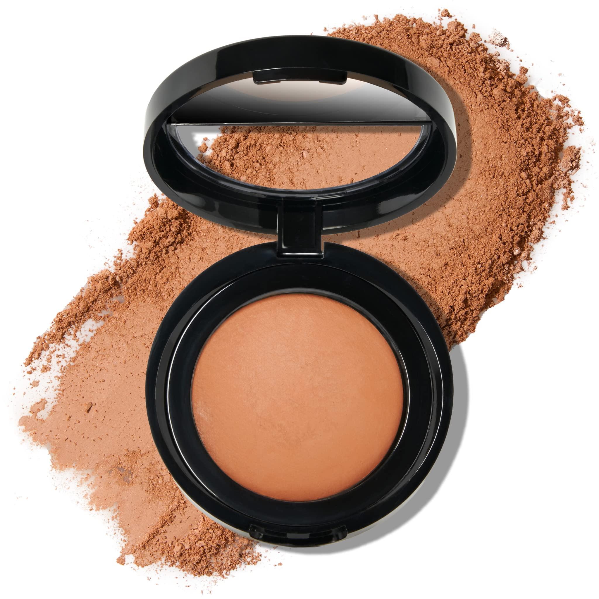 LAURA GELLER NEW YORK LAURA GELLER NEW YORK Baked Blurring + Setting Powder, Translucent Makeup Setting Powder For Soft-Focus Finish Minimize Fine Lines and Pores, Tan/Deep