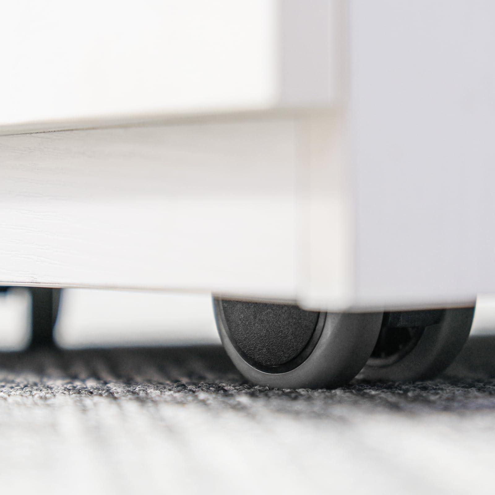 MAYAKOBA AVIGNON Pedicure Trolley Pedi Rolling Cart with Back Cabinet Nail Salon Spa Storage Pedicart, Large, White