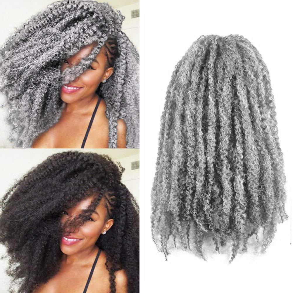 Foxy Silver - Weave Foxy Silver (Foxy Braid - Marley 18 Inch - 4 Packs) - Synthetic Braiding Hair in 44