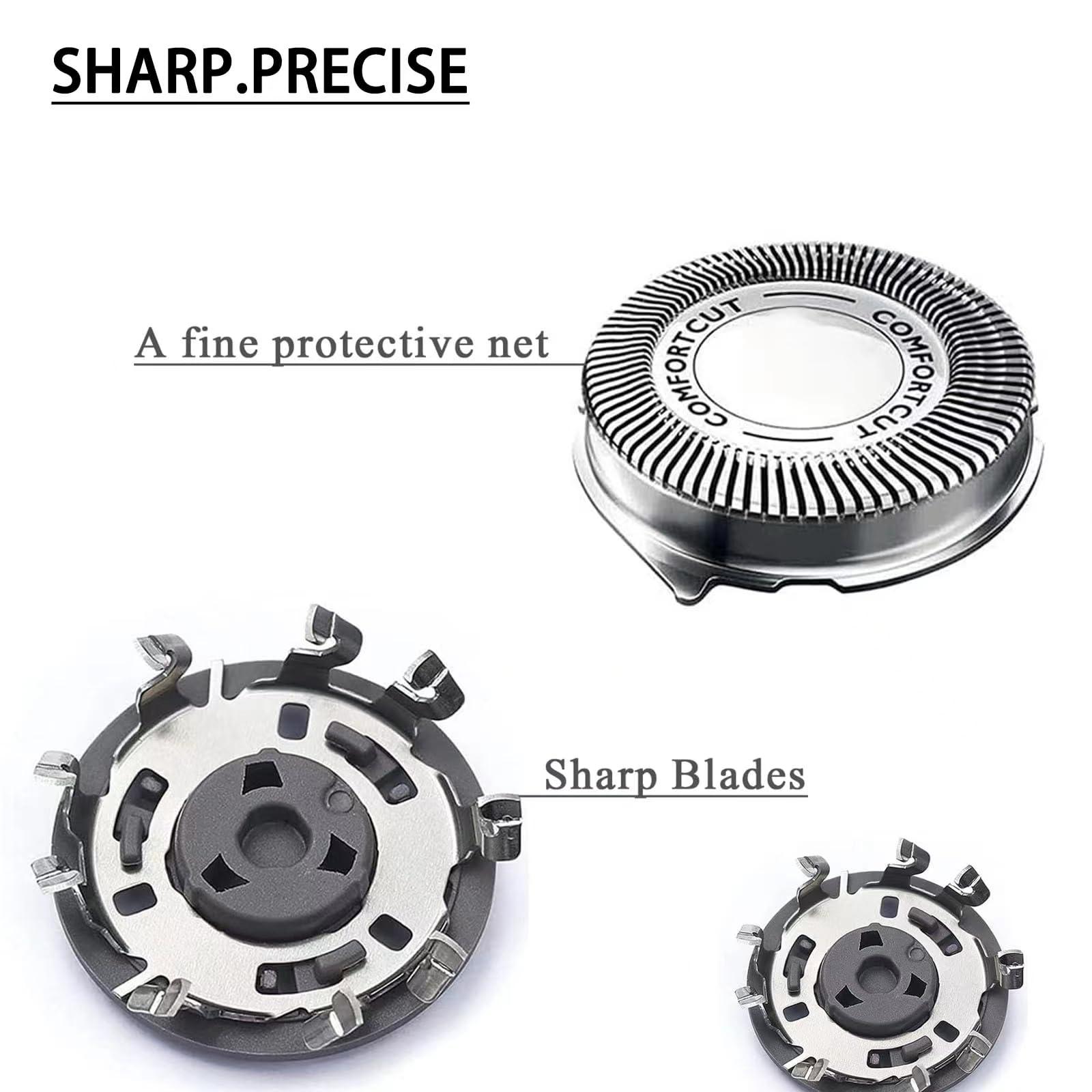 Fivoras SH30 Replacement Heads for Philips Norelco Series 3000, 2000, 1000 Shavers and S738 Click and Style,sh30 shaving head replacement 3-pack