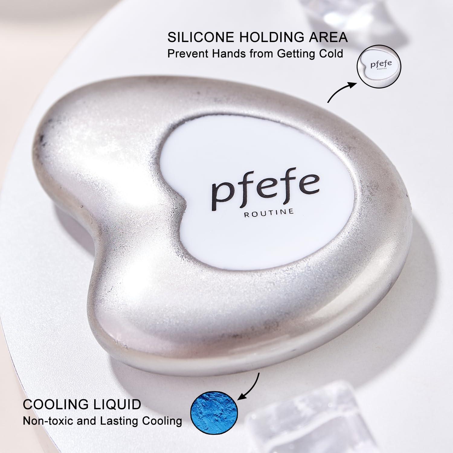 pfefe pfefe Cryo Sticks and Gua Sha Set, Esthetician Supplies Cooling Spa Globes Cold Roller with Storage Case