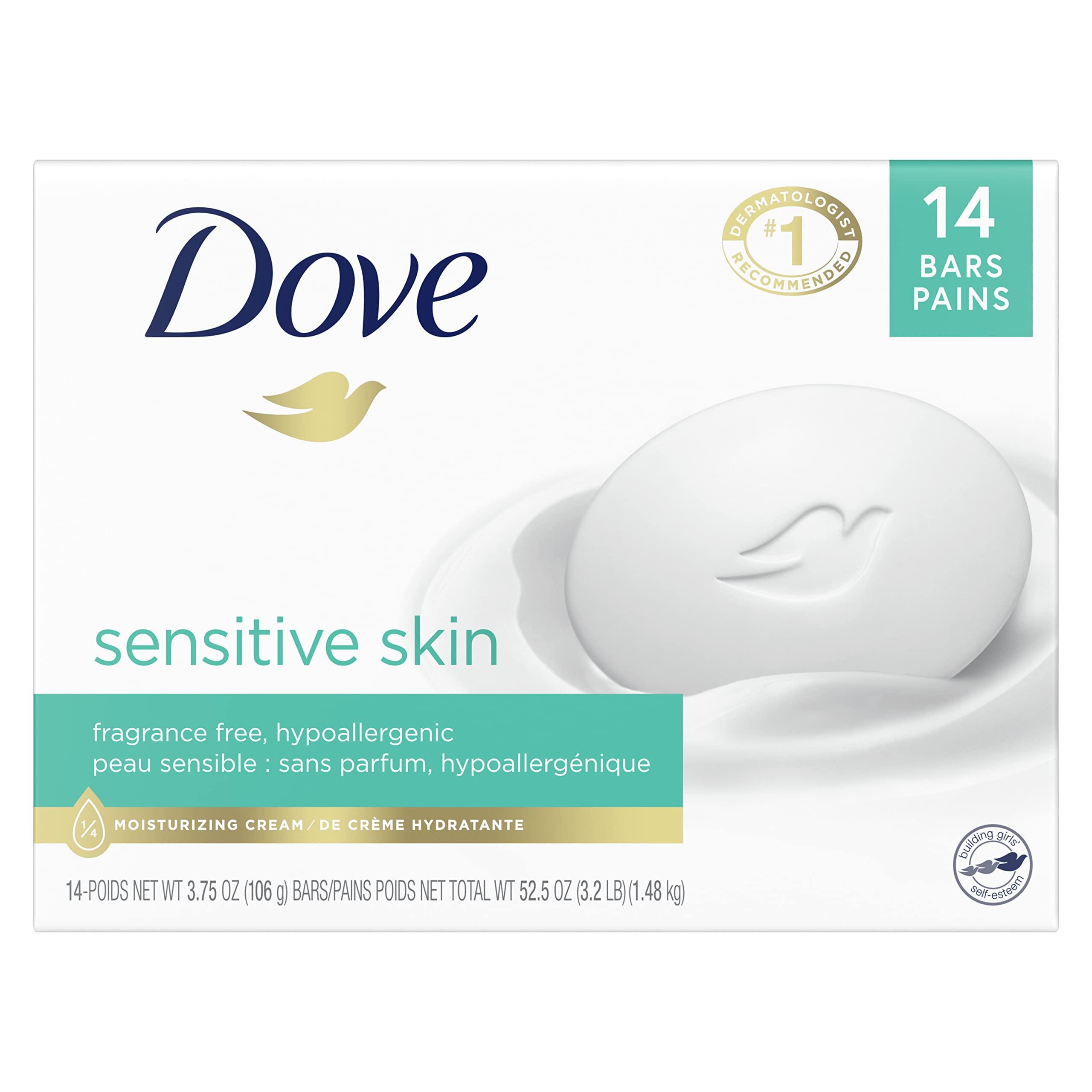 Dove Dove Beauty Bar for Softer Skin 14 Bars and Deep Moisture Body Wash for Dry Skin 30.6 oz