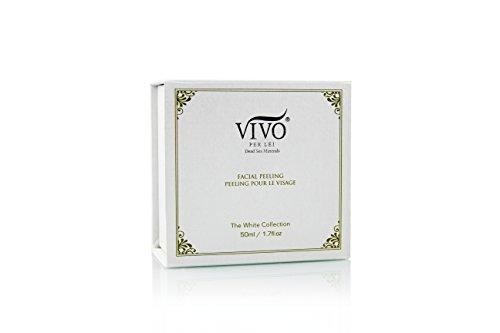 Vivo Per Lei Vivo Per Lei Facial Peeling Gel - Face Peel Containing Dead Sea Minerals and Nut Shell Powder - Exfoliating Gel And Blackhead Remover (Pack of 2) Includes 2 Travel Facial Peel tubes