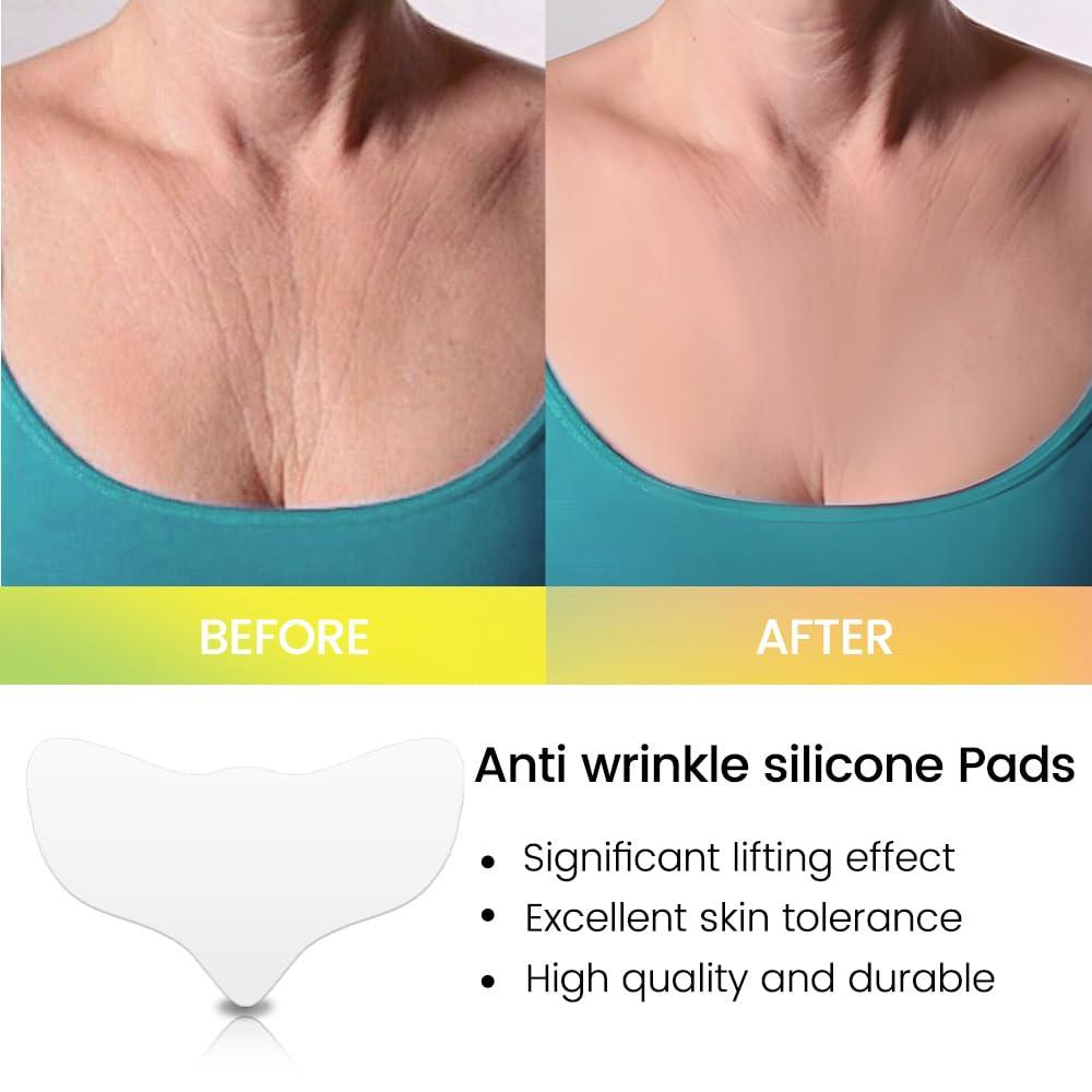 evpct evpct 1Pcs Silicone Chest Smoothing Wrinkle Pads Reusable, Silicone Anti Chest Wrinkle Patches Reusable for Chest Wrinkles Overnight, Dcollet Chest Wrinkle Pillow Pads for Smoother, Size XL-Angel