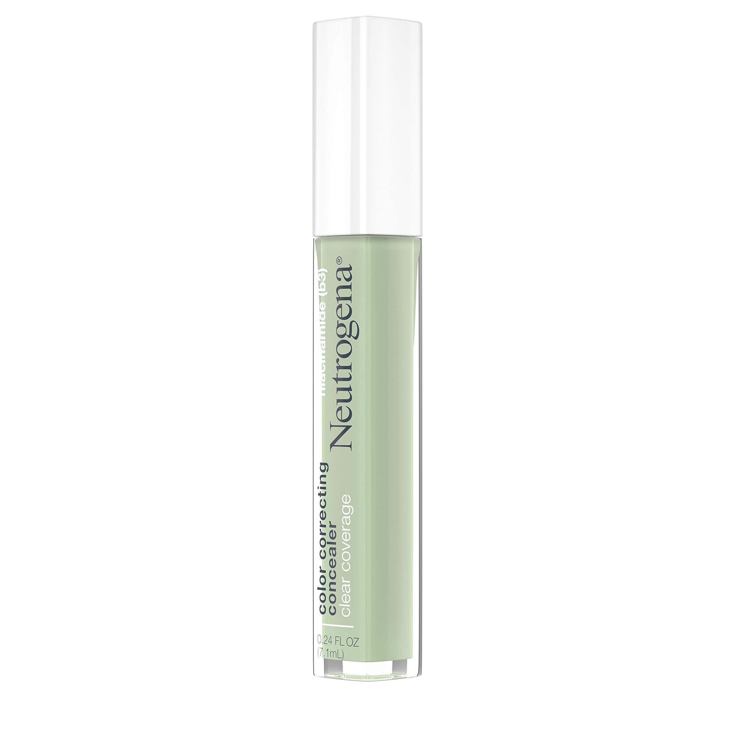 Neutrogena Neutrogena Clear Coverage Color Correcting Lightweight Face Concealer Makeup with Niacinamide & Green Pigment to Help Reduce Redness, 0.24 Fl Oz