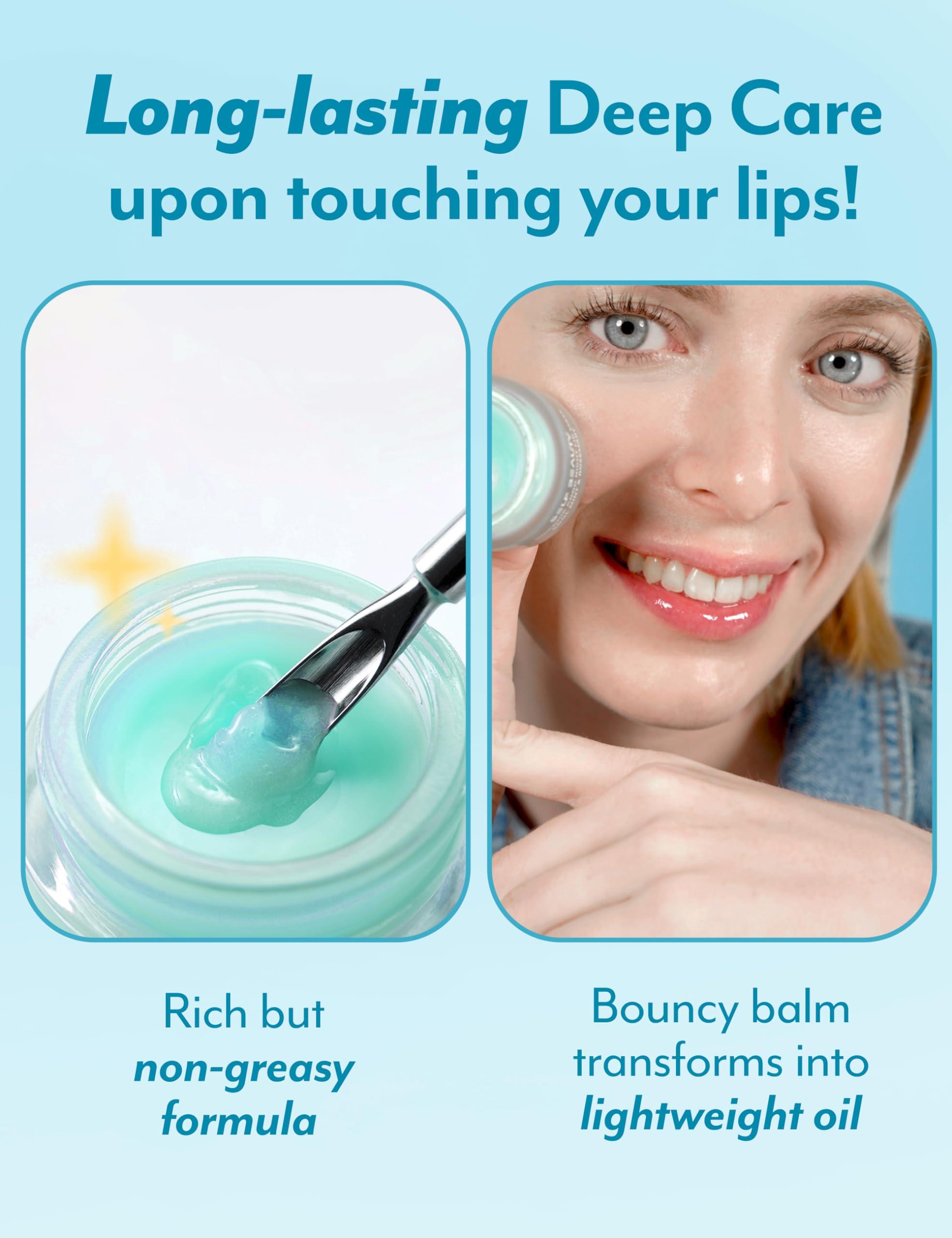 self beauty SelfBeauty Cool Mint Rosemary Lip Mask - Vegan Balm, Daily Moisturizer, Overnight Hydrating Treatment With Cool Mint, Scrub Exfoliator Intensive Repair, 0.51fl.oz