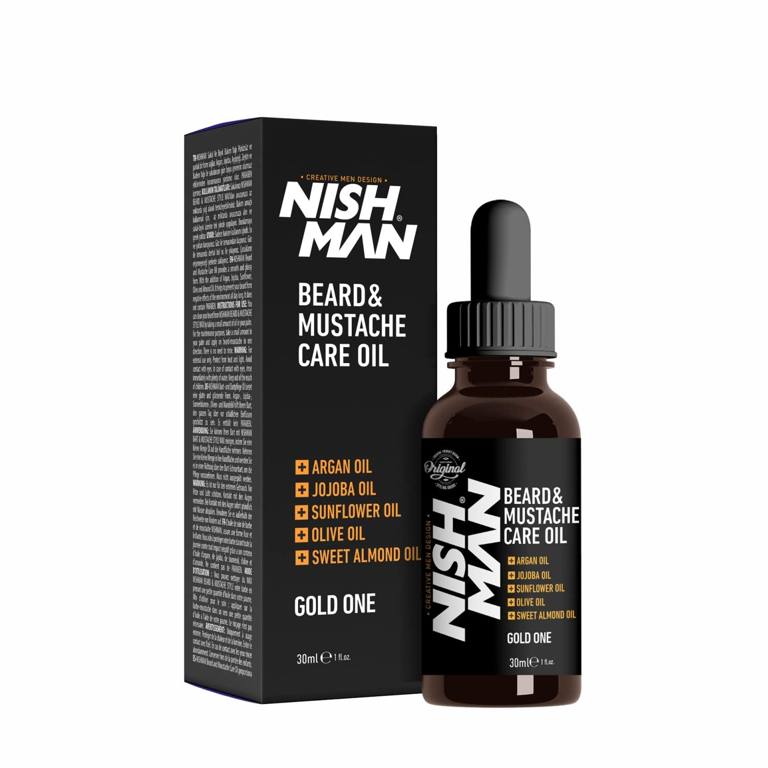nishman nishman Beard oil with argan and jojoba oil, 30 ml