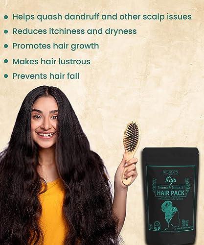 Generic Hair Pack/Mask Powder for Dandruff, Hair Fall and Hair Growth | Natural, Aromatic, Ayurvedic Hair Mask with Herbal Ingredients Hibiscus, Neem, Bhringraj, Onion & Amla
