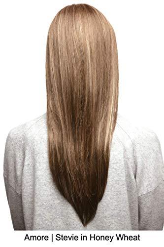 Belle of Hope Belle of Hope STEVIE Double Mono Synthetic Wig by Amore, 5PC Bundle: Wig, 4oz Mara Ray Enriched Shampoo, Conditioner, Wide Tooth Comb, and 19 Page Guide (Marble Brown)