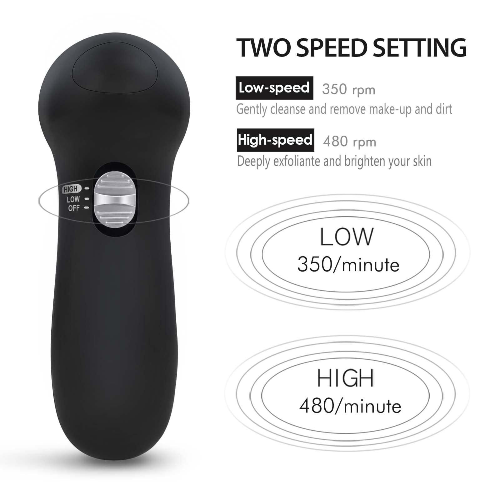 CLSEVXY Facial Cleansing Brush Face Scrubber: CLSEVXY Electric Face Spin Cleanser Brushes with 7 Brush Heads for Deep Cleansing, Gentle Exfoliating, Removing Blackhead, Massaging