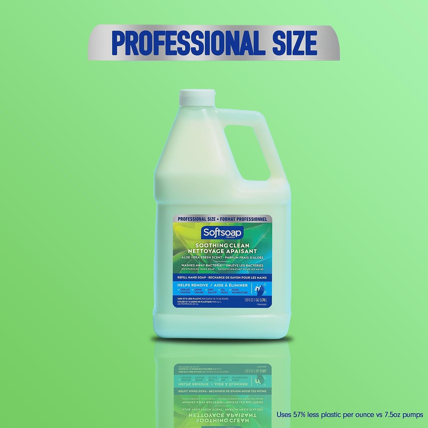 Softsoap Softsoap Soothing Clean Liquid Hand Soap Refill, Aloe Vera Scent, 1 Gallon (201900) (792739)