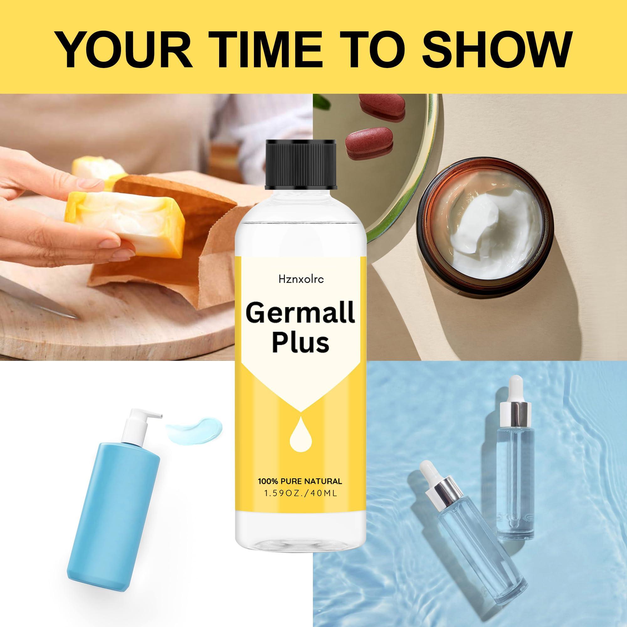 Hznxolrc 1.59 oz Liquid Germall Plus Preservative, Oil Soluble Natural Preservative, Germall Plus Suitable for Making Soap, Conditioners, Lotion, Creams and More