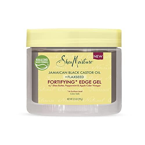 SheaMoisture SheaMoisture Styling Black Edge Control Gel For Curly Hair Jamaican Black Castor Oil and Flaxseed Paraben-Free Anti-Frizz Hair Gel 3.5 oz