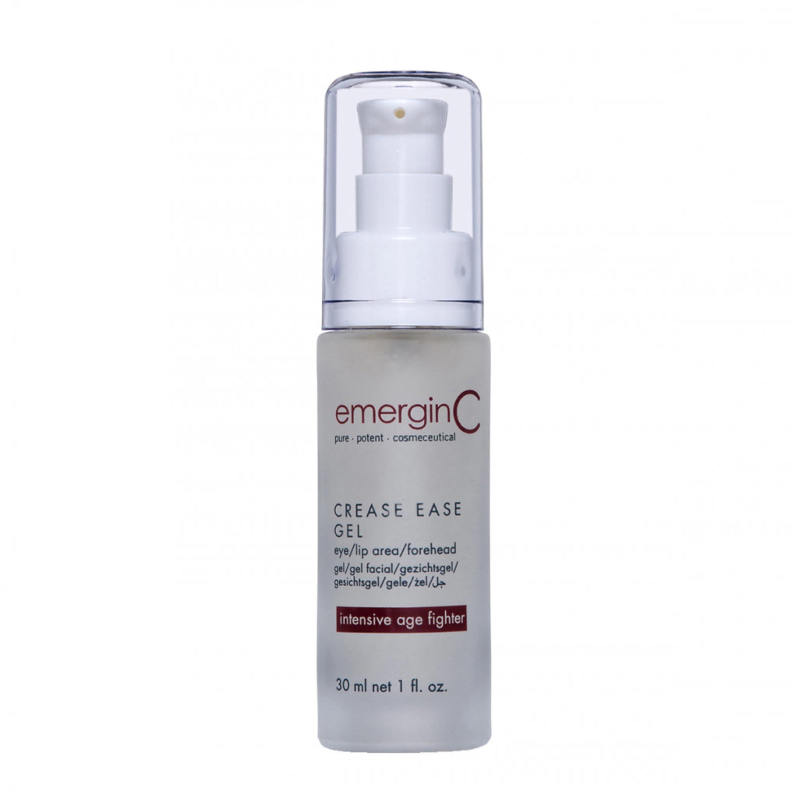 emergin C emerginC Crease Ease Gel - Intensive Age Fighting Facial Gel with Peptides, WItch Hazel + Sweet Almond (1 Ounce, 30 ml)