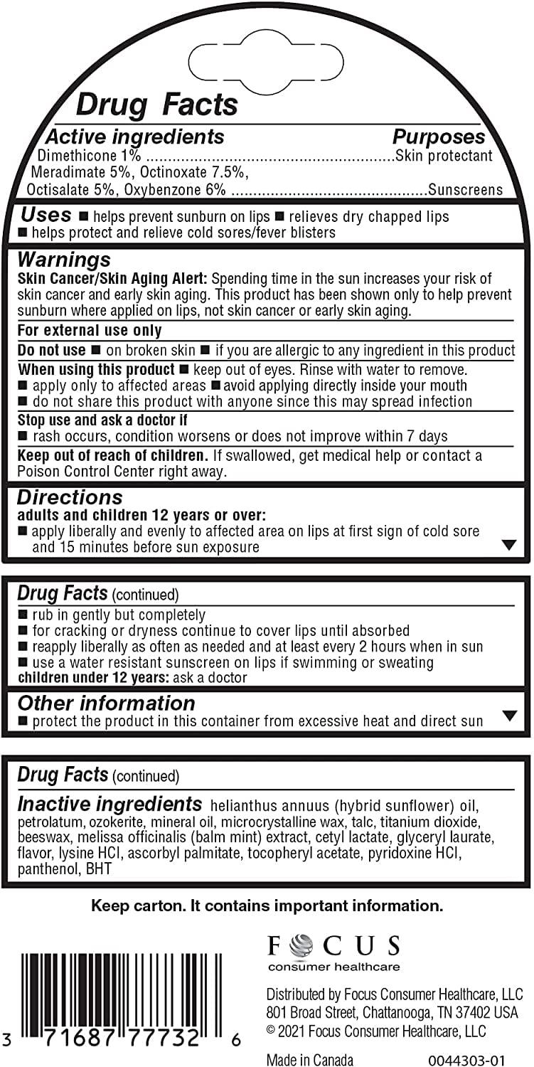 Special Herpecin-L Everyday Protection SPF 30 Lip Balm 0.1 Oz. - Pack of 6