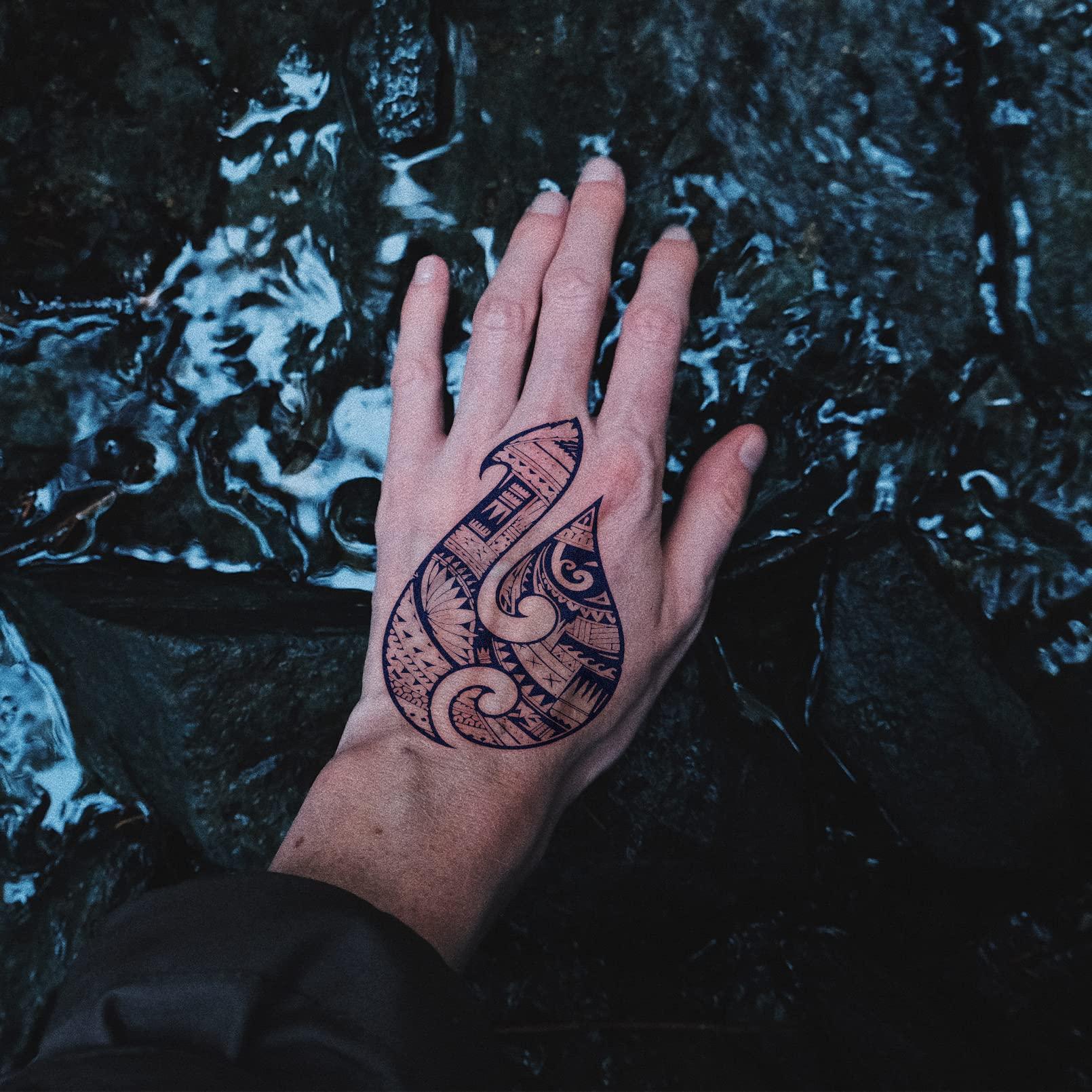 CUTELIILI CUTELIILI 10 Pcs Celtic Viking Tattoos Nordic Viking Tattoo for the Back of Hands and Forearms, Cool Bule Tribal Face Tattoo Viking Feast Men Long Lasting