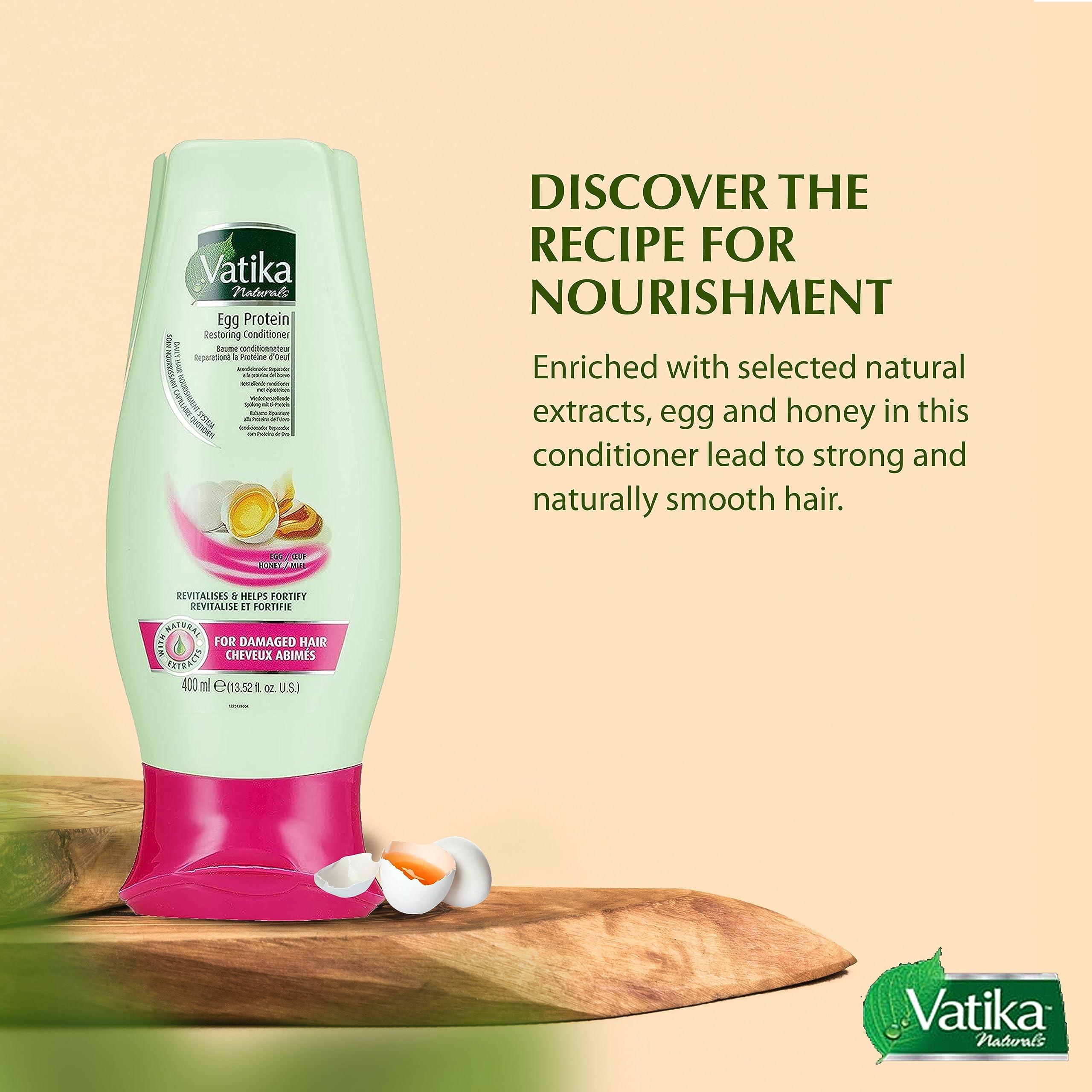 Vatika Naturals Dabur Vatika Naturals Shampoo and Conditioner Set (Egg Protein)