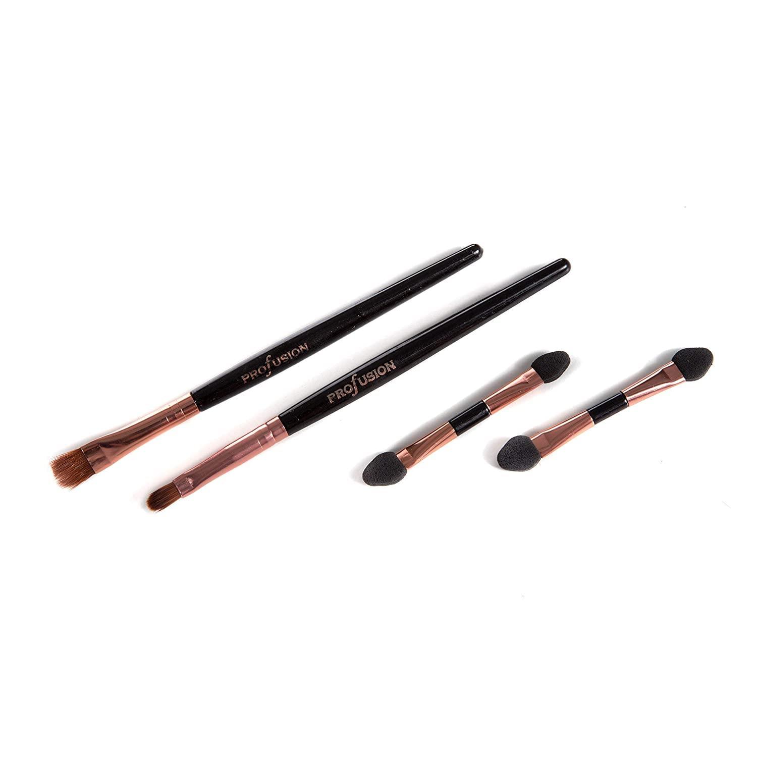 Profusion Cosmetics Profusion Cosmetics - Pro Elevation Kit - Starter Makeup Artist Kit Eyeshadows Lip Shades Gel Eyeliners Highlighters Contour Bronzer Brow Powder Eyebrow Wax Eyebrow Highlighter Applicator Brushes