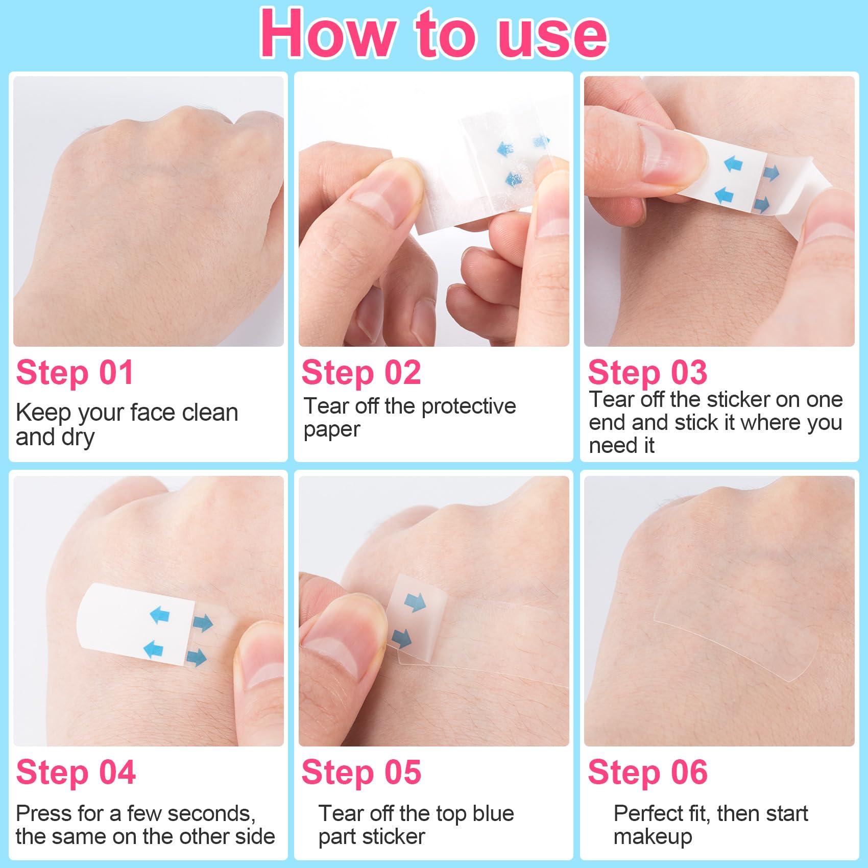 ANCIRS ANCIRS 40 pcs Face Tape Lifting Invisible, Instant Neck Lift Tape, Facelift Tape for Lifting Sagging Skin, Instantly Neck Tape Lifting for Double Chin and Eye Wrinkles