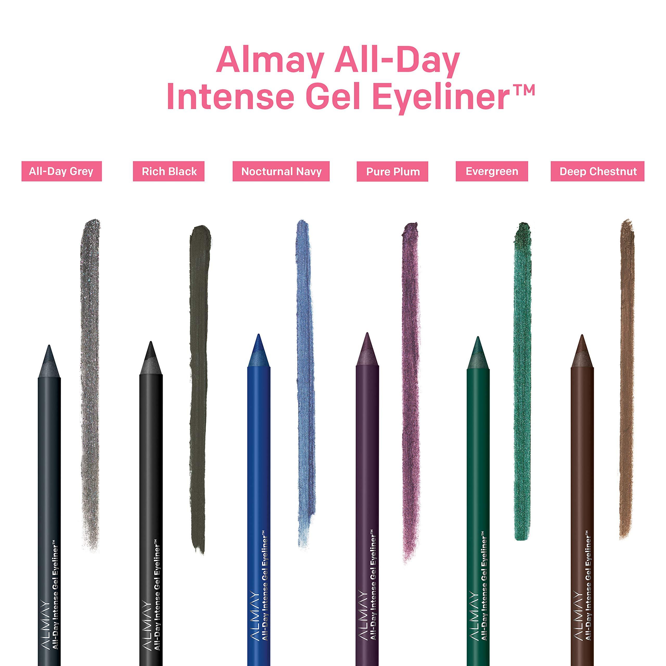 Almay Almay Gel Eyeliner, Waterproof, Fade-Proof Eye Makeup, Easy-to-Sharpen Liner Pencil, 140 Deep Chestnut, 0.045 Oz