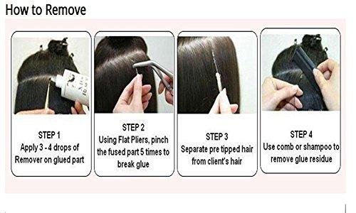 RemeeHi Remeehi 0.5g/strand 50g Brazilian I Tip Curly Virgn Human Hair Extensions Deep Curly I Stick Tip Pre-Bonded Hair Extensions (30" 27#)