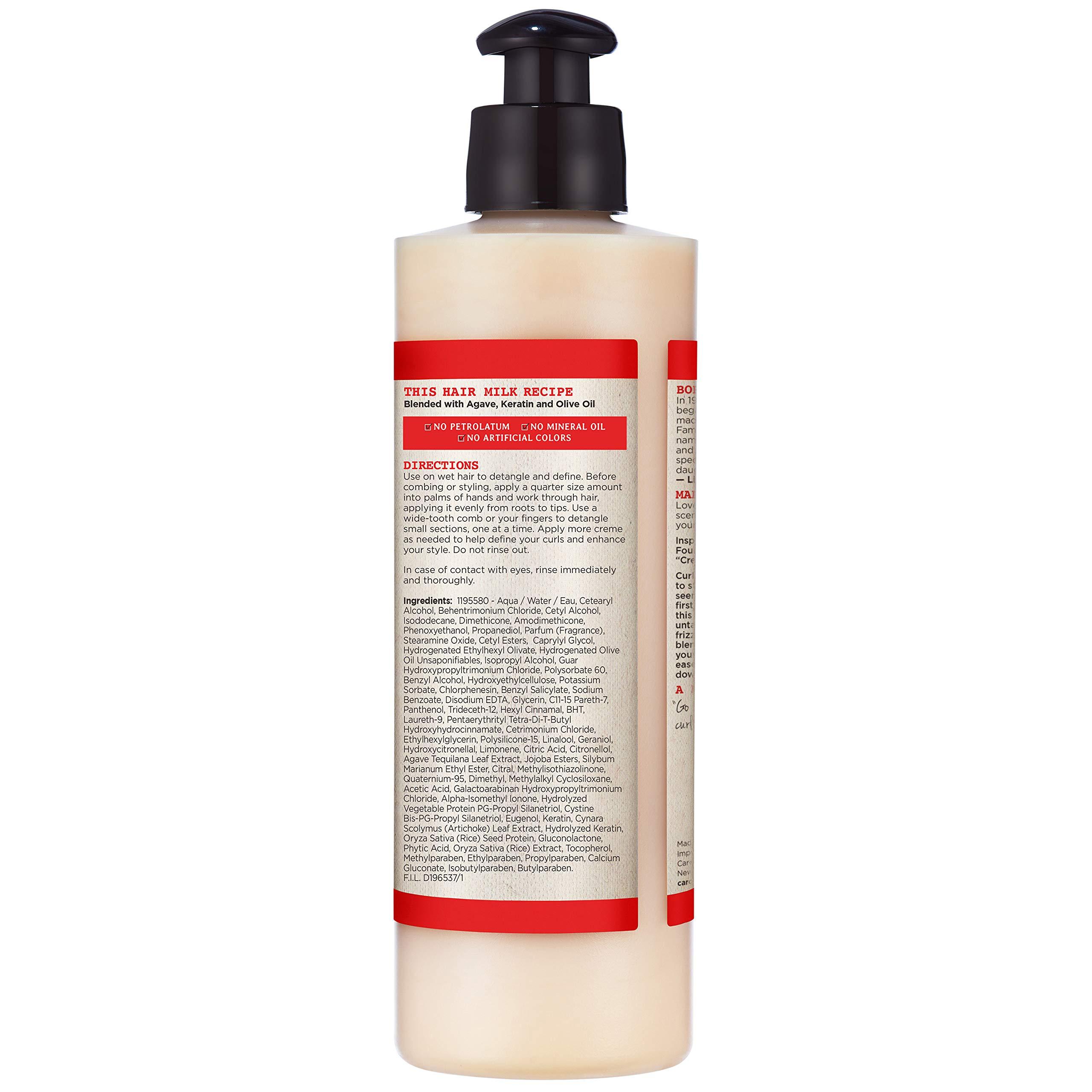 Carol's Daughter Carol’s Daughter Hair Milk 4 in 1 Combing Creme for Curls, Coils and Waves, with Agave and Olive Oil, Hair Detangler, Curl Cream, 8 fl oz