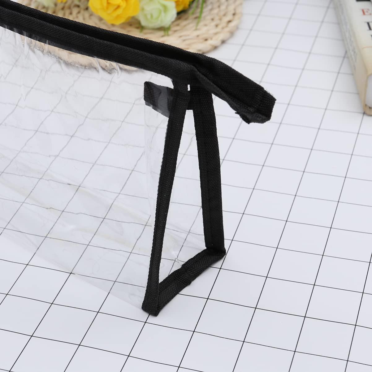 Hemoton Hemoton Clear Makeup Pouch Pvc Bag Clear Bags Airport Bag Airport Liquids Bag Womens Toiletry Bag Clear Makeup Bag Black Makeup Bag Toiletry Bag Clear Toiletries Travel Cosmetic