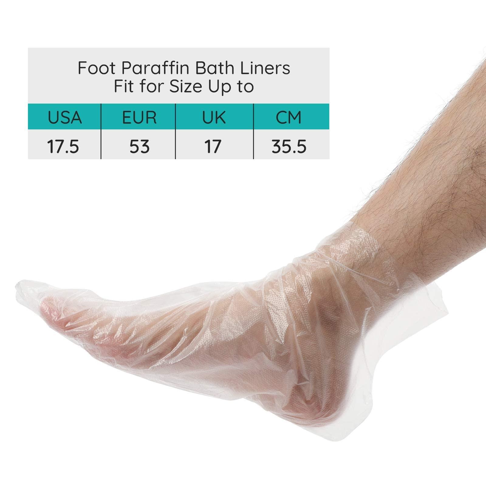 Segbeauty Segbeauty Paraffin Wax Bath Liners for Foot, 400pcs Extra Large XL Paraffin Foot Bags, Plastic Paraffin Bath Socks Hot Wax thera-py Booties Covers for Foot Wax treat-ment Paraffin Wax Machine