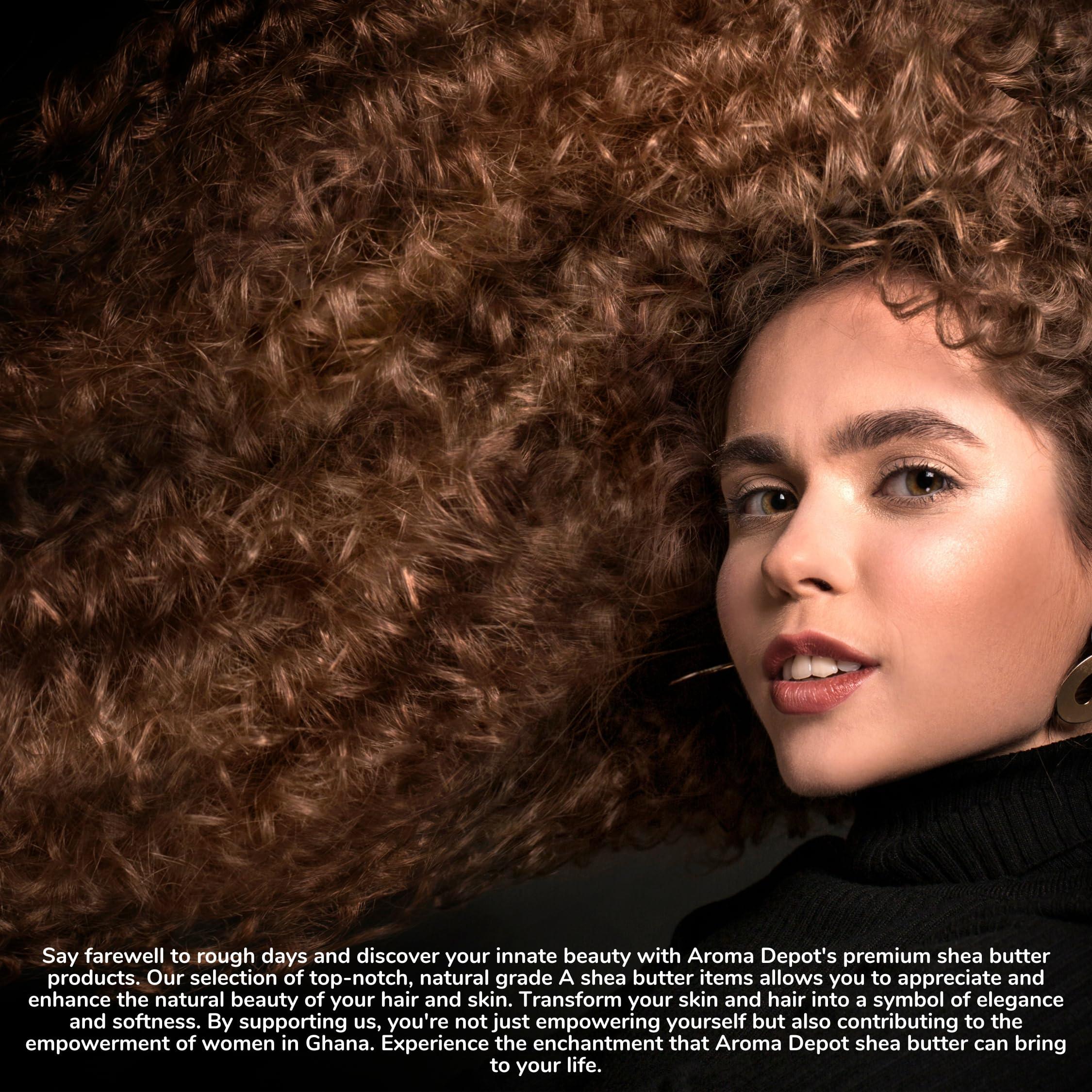 Aroma Depot Aroma Depot Raw African Shea Butter 10 lb. Yellow Grade A 100% Pure Natural Unrefined Fresh Moisturizing, Ideal for Dry and Cracked Skin. Can be use in Body, Hair, and Face.