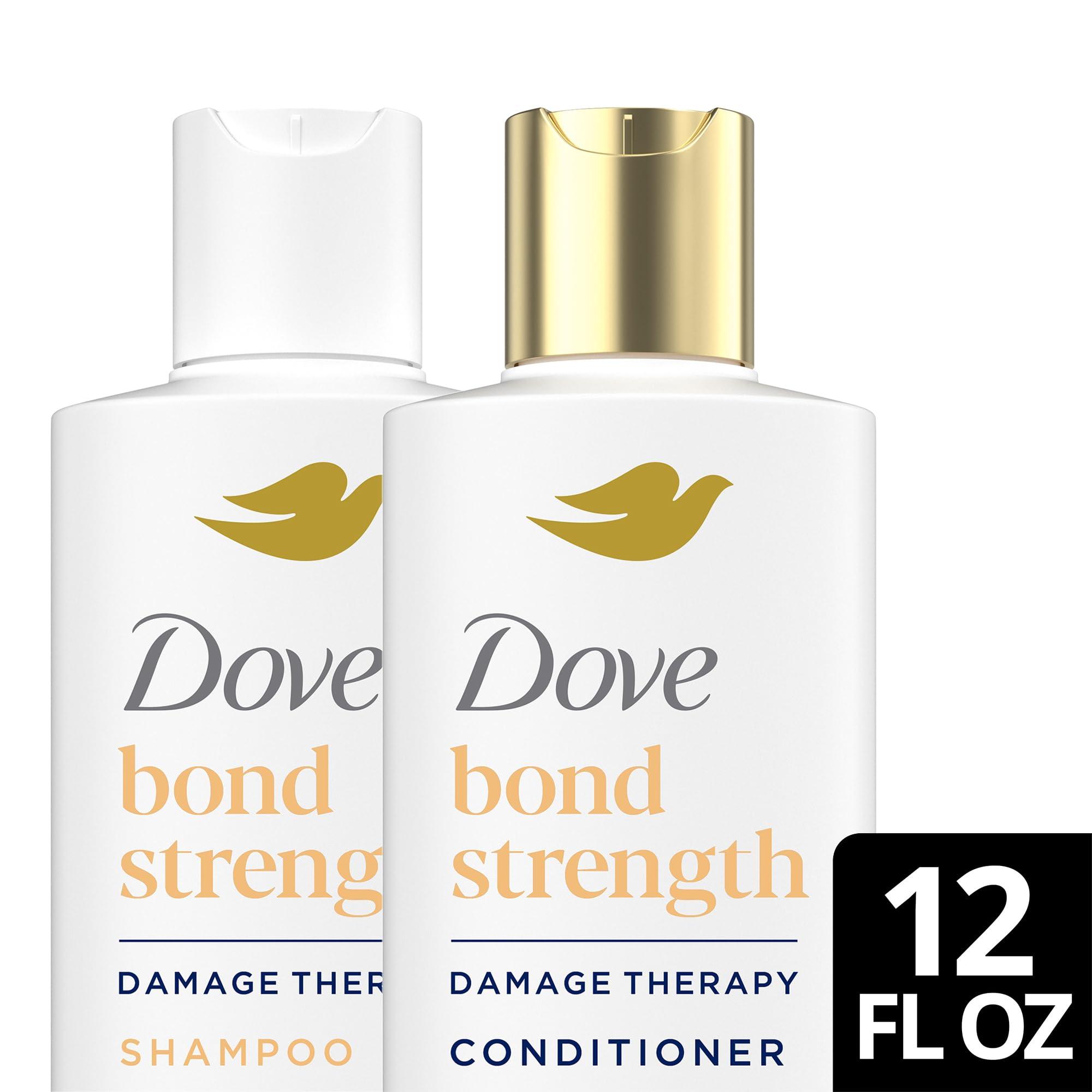 Dove Dove Bond Strength Shampoo & Conditioner Set Daily Strengthening Treatment for Dry, Damaged Hair, 12 Oz Ea