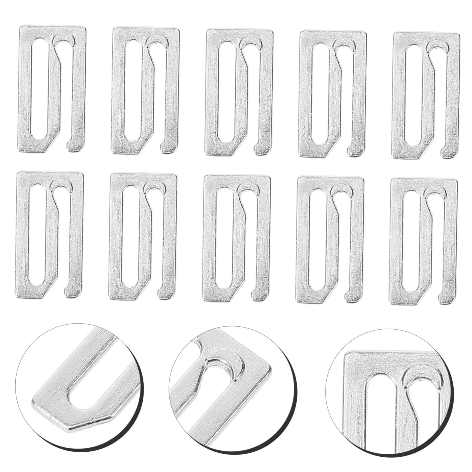 HONMEET HONMEET 10pcs Hair Apron Button Trimmer Hairstylist Barber Cape Braiding Hair Rack Hair Salon Cape Apron Clip for Haircut Barber Kit Convenient Barber Cape Clip Man Razors Iron Silver