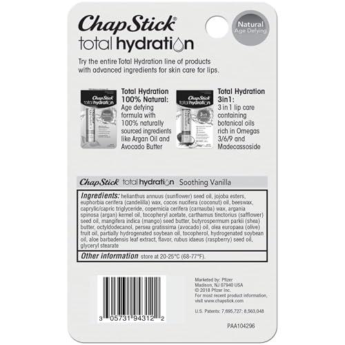 ChapStick ChapStick Total Hydration Lip Care Soothing Vanilla - Pack of 2