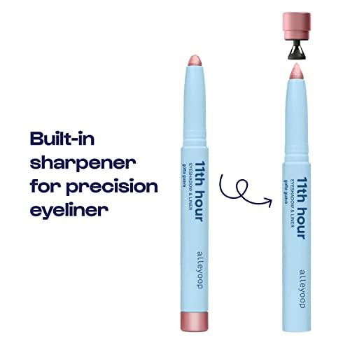 ALLEYOOP ALLEYOOP 11th Hour Cream Eye Shadow Sticks - Gotta Guava (Shimmer) - Award-winning Eyeshadow Stick - Smudge-Proof and Crease Proof for Over 11 Hours - Easy-To-Apply and Compact for Travel, 0.05 Oz