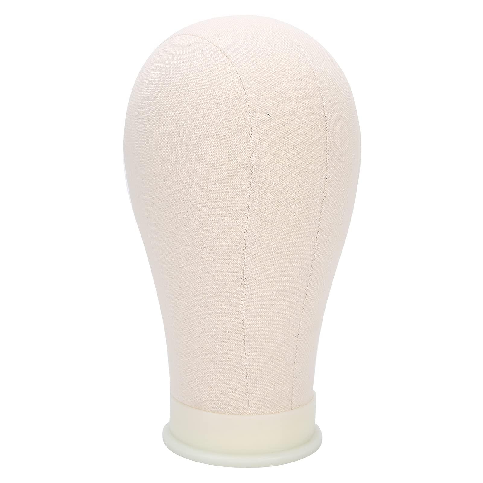 TIKATARER TIKATARER Wig Head, wig stand Cork Canvas Block Head For Styling And Display, Mannequin Head Stand for Styling and Display, Design for Wigs and Hats for Hairdressers and Salon Use (Canvas
