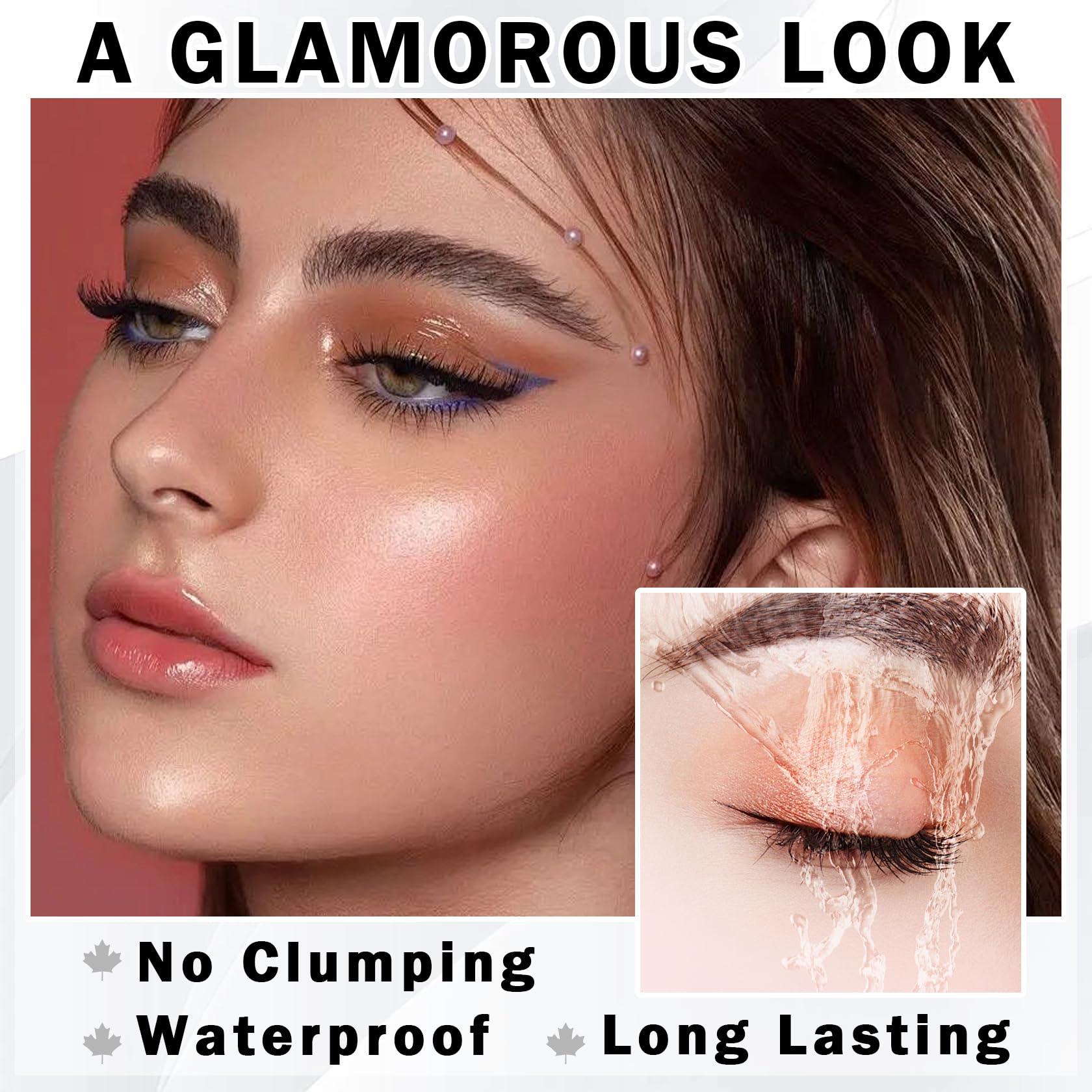 AWCCXMYM AWCCXMYM Metal Rod Mascara Iron Wand Mascara Waterproof Long Lasting No Flaking No Clumping Metal Mascara Wand for 3D Curling Eyelash Stronger False Lash Effect Vegan & Cruelty Free #Natural Balck