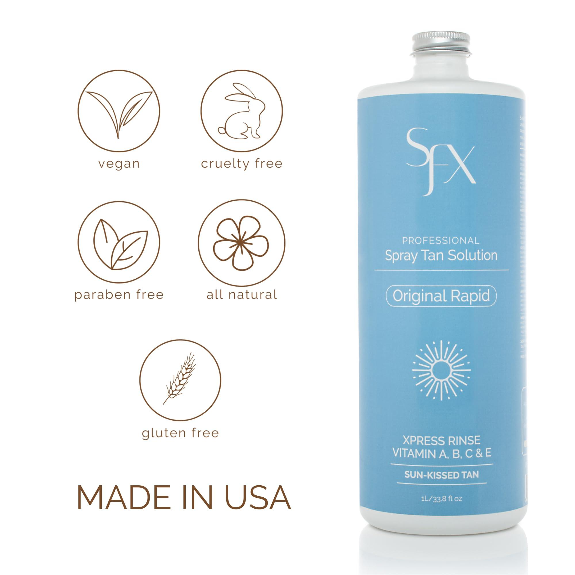 SunFX SunFX Rapid - All Natural Spray Tanning Solution 4 Fl Oz | LIGHT SUMMER)