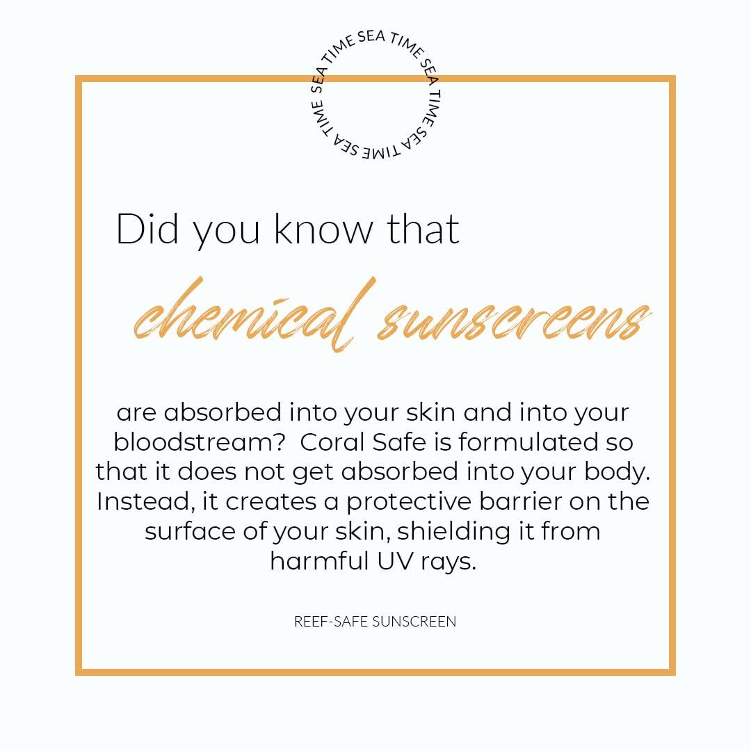 Coral Safe Reef Safe Sunscreen SPF 50 Facestick - Biodegradable, Hawaii & Mexico Approve, Zinc, Vitamin E, Oxybenzone & Octinoxate Free, Water Resistant, Natural Ingredients, Made in USA by Coral Safe