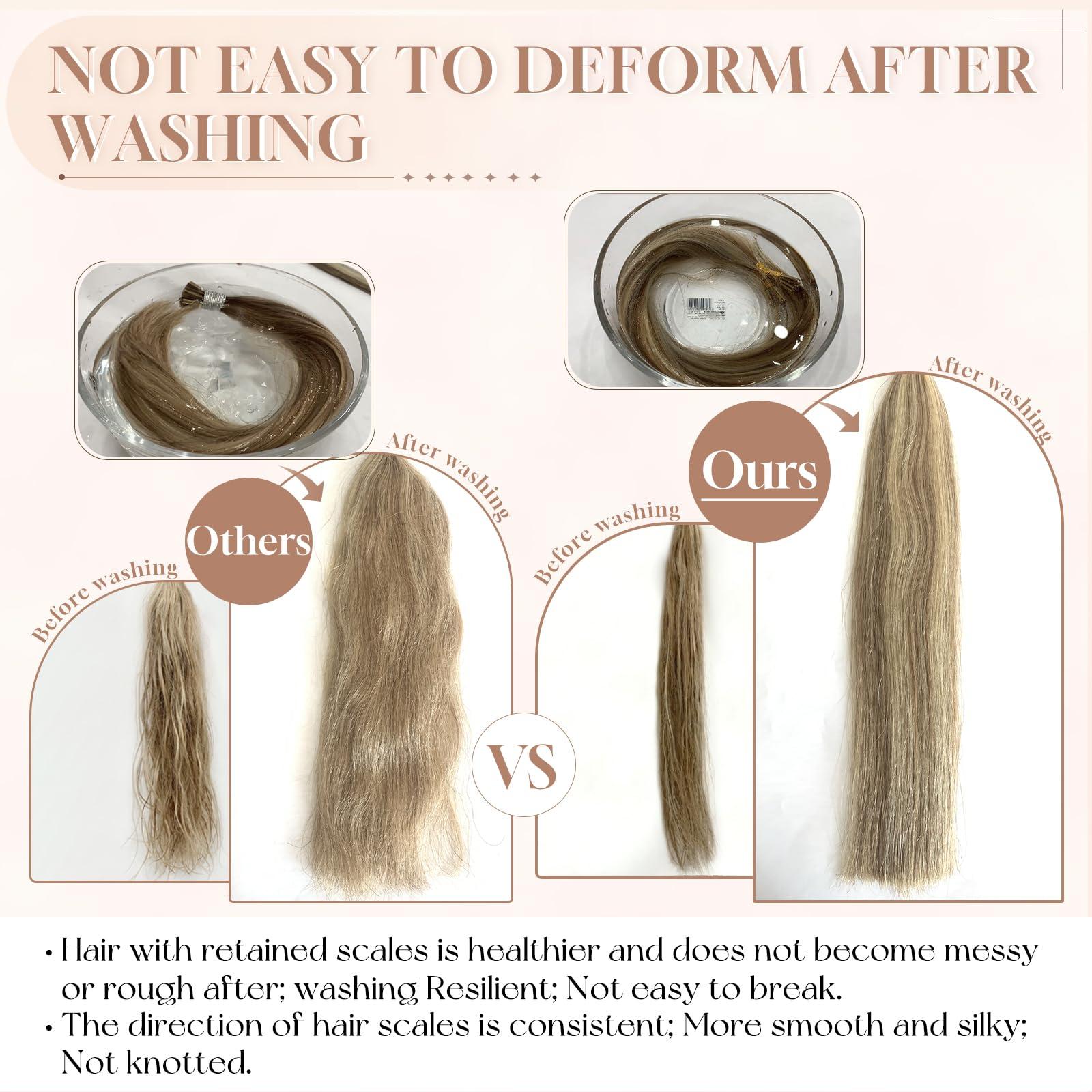 MioYio MioYio Microlink Hair Extensions Human Hair 99j Red 30g/Pack Micro Link Remy Hair 18 inch Micro Hair Microbead Micro Loop Hair Extensions Real Human Hair Soft and Glossy Longer Life