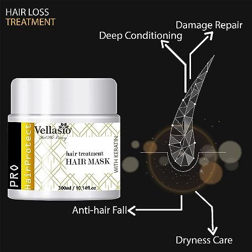Generic Keratin Hair Mask for Hair Fall Control | Hair Repairing Treatment for Dry & Damaged Hair | Hair Mask For Intense Damaged Hair Repair 300 Ml
