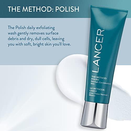 LANCER Lancer Skincare The Method: Polish Facial Exfoliator, Daily Exfoliating Face Wash with Natural Minerals, Normal Combination Skin, 4.2 Fluid Ounces
