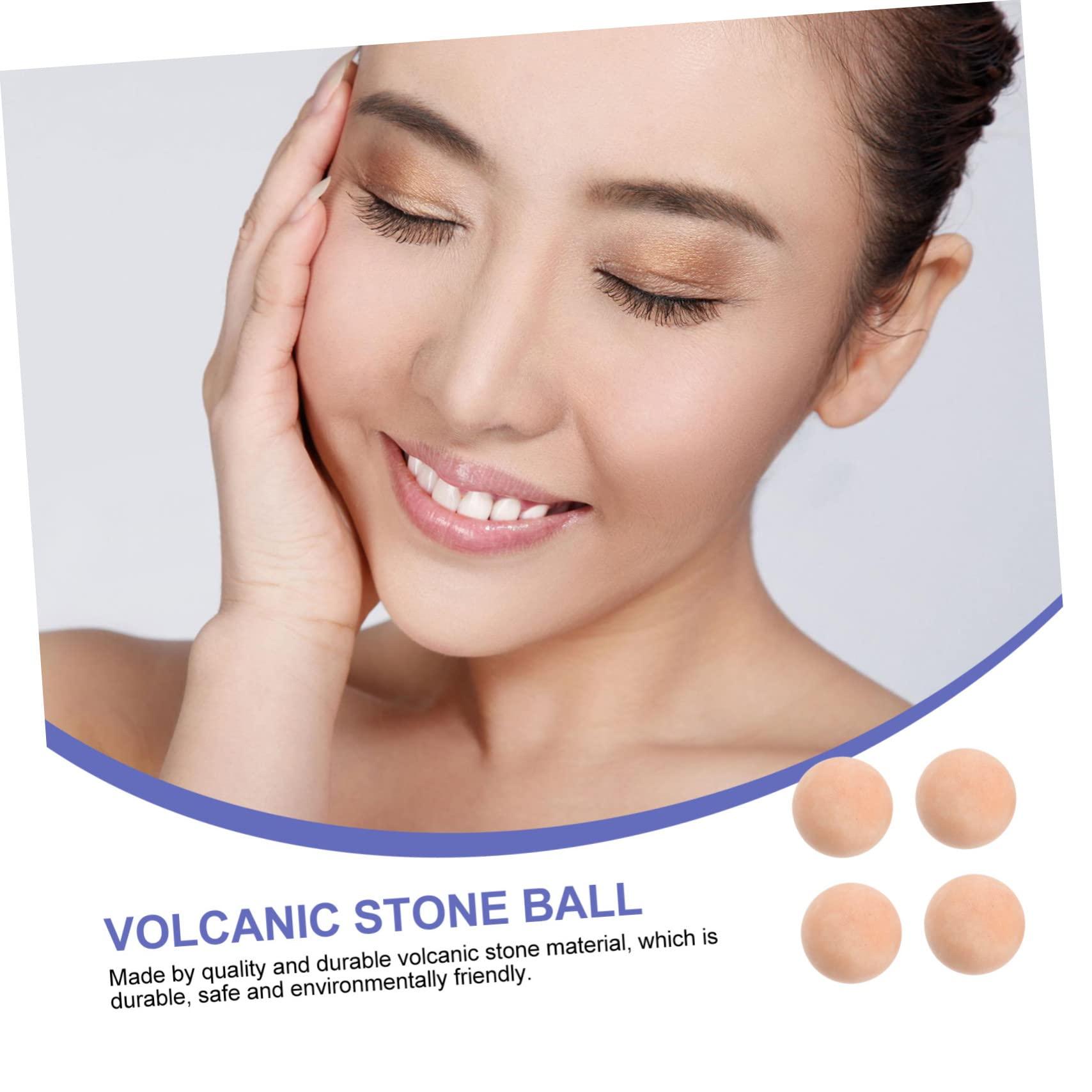 FOMIYES FOMIYES 4pcs Volcanic Removing Ball Facial Rollers Face Tools for Skincare Beauty Tools Facial Oil Remover Oily Skin Oil Control Roller Reliable Oil Absorbing Ball Beige