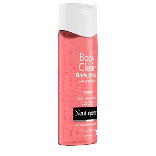 Neutrogena Neutrogena Body Clear Acne Treatment Body Wash with 2% Salicylic Acid Acne Medicine to Prevent Body Breakouts,Pink Grapefruit Shower Gel for Back,Chest & Shoulders,Vitamin C,8.5 fl. oz (Pack of 3)