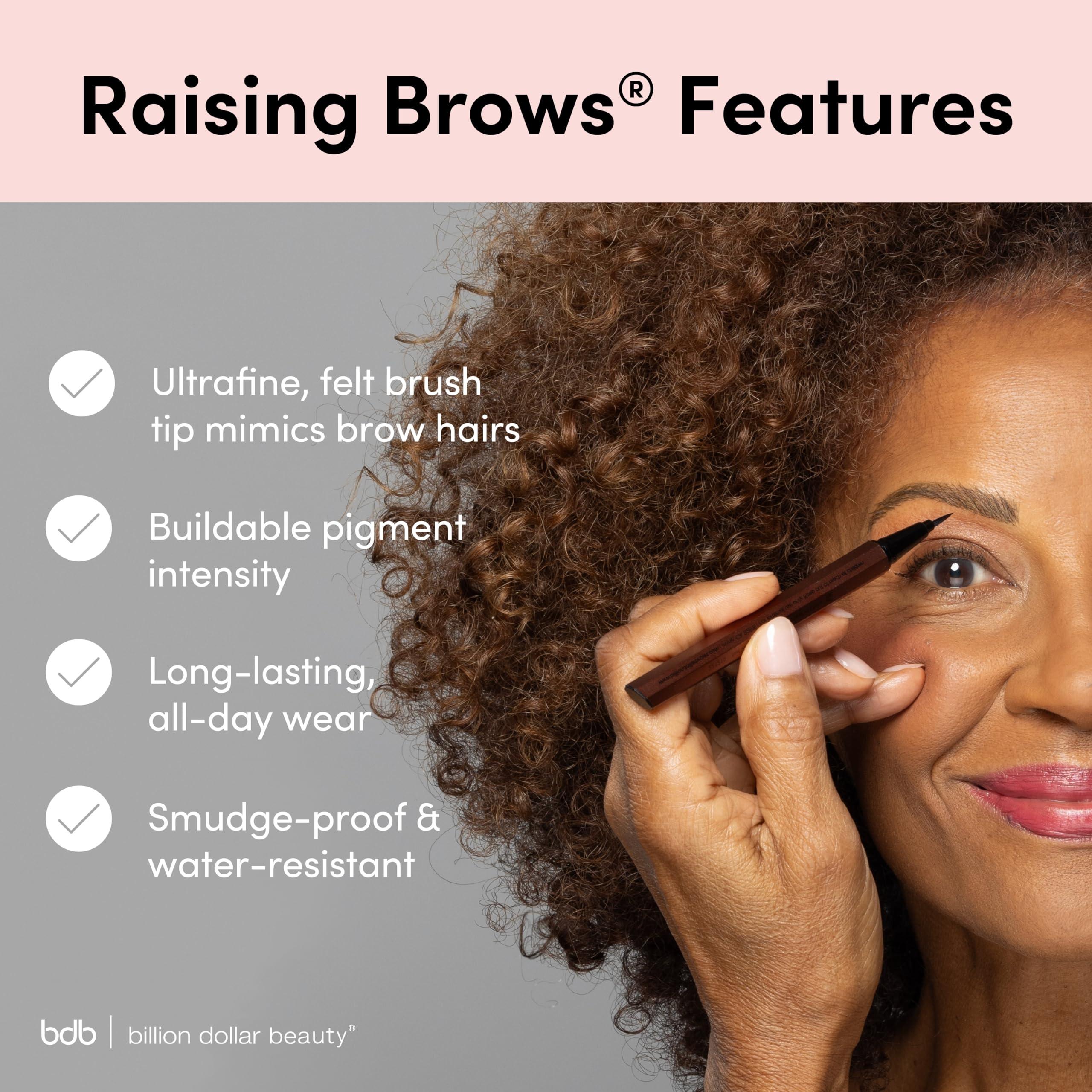 billion dollar brows Billion Dollar Brows Raising Brows & Brow Gel Kit 2 Raising Brows Pen (Taupe) and Brow Gel - Smudge-Proof & Water-Resistant, Creates Natural Looking Brows Effortlessly and Stays All Day