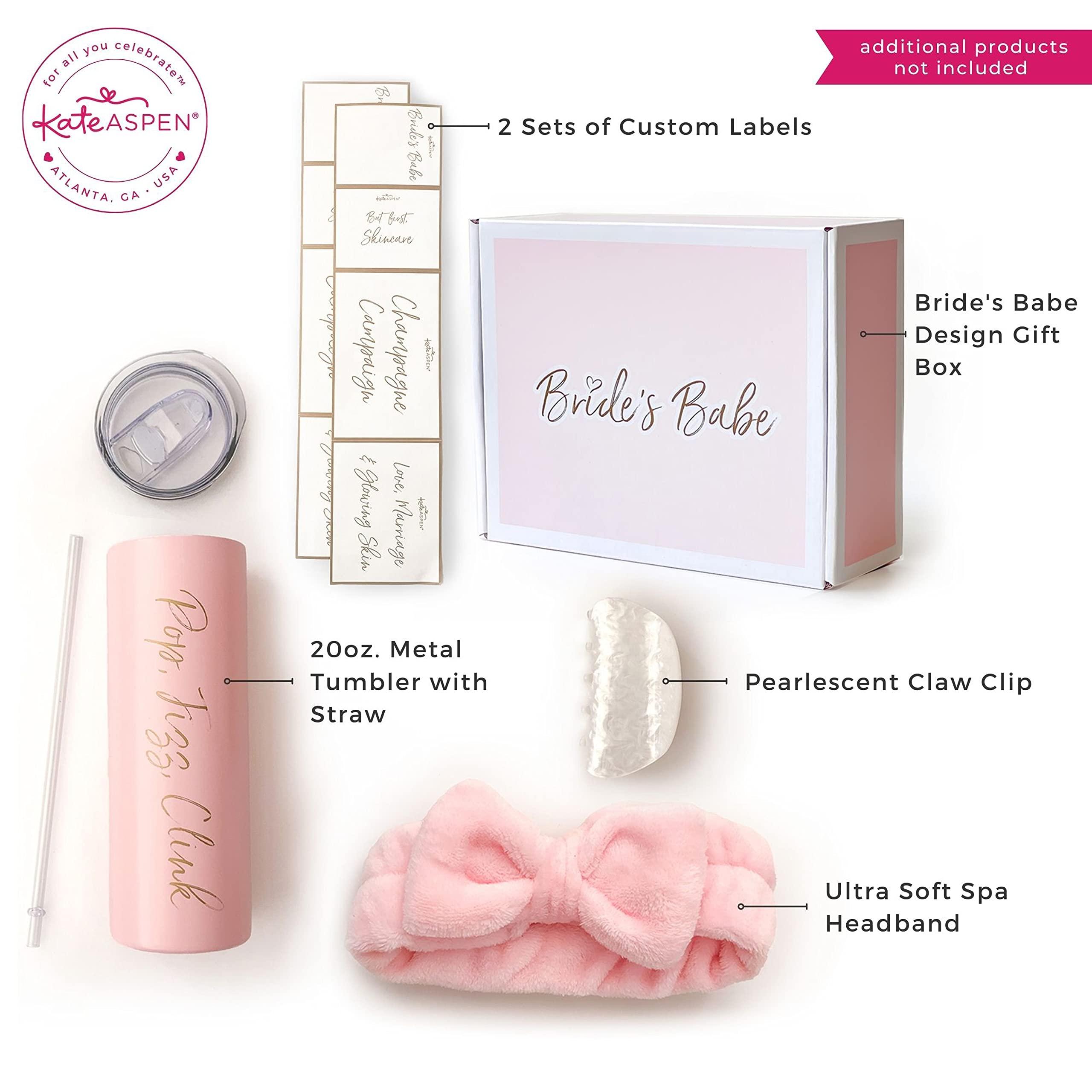 Kate Aspen Bride's Babe Bridesmaid Gift Box Kit - Bridesmaids Proposal Gift Set, Perfect for Bachelorette Party, Bridal Shower or As a Thank You at The Wedding