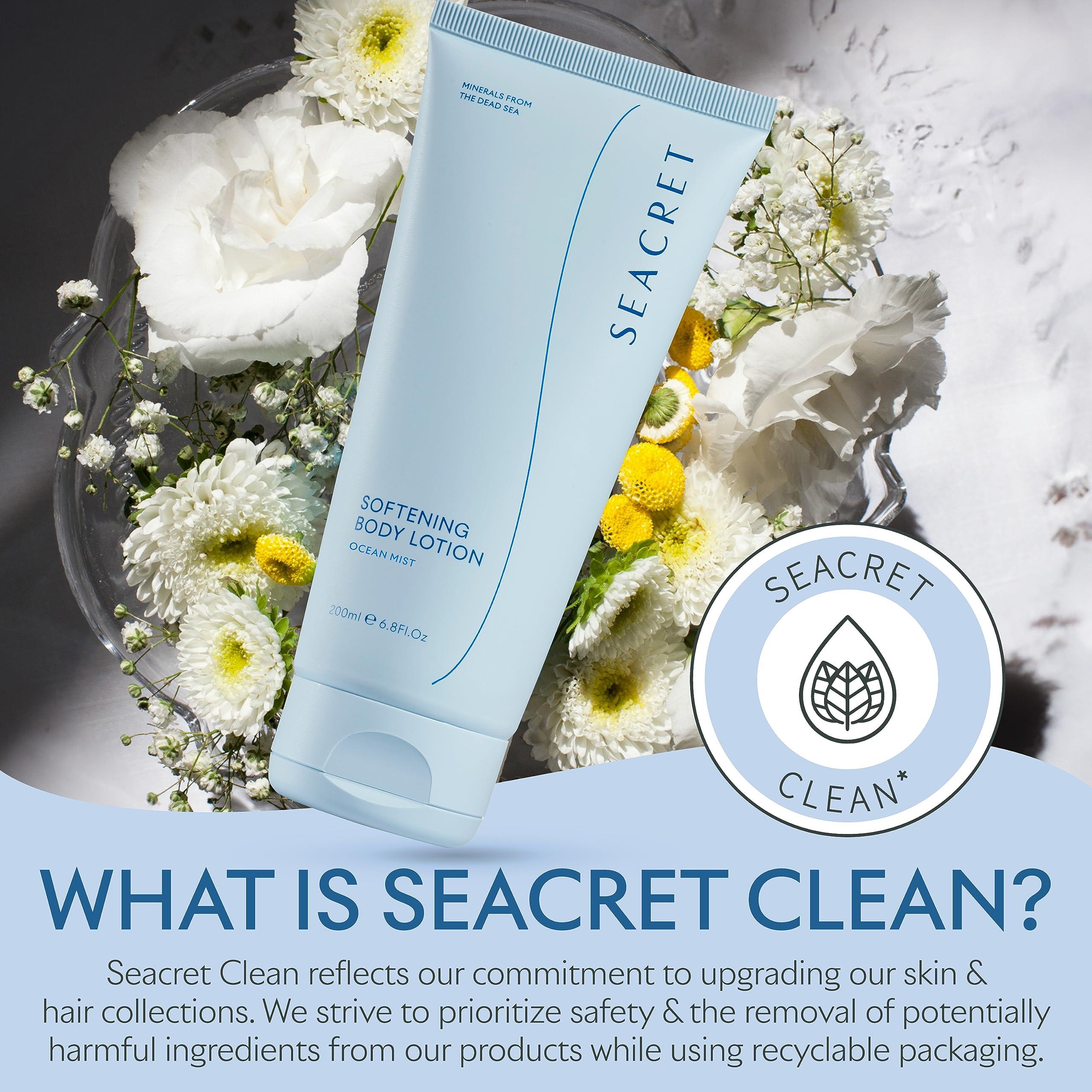 SEACRET SEACRET OCEAN MIST BODY LOTION: Daily Moisturizing Lotion with Dead Sea Minerals, Chamomile, Avocado Oil, Aloe Vera, Vitamin A & E for All Skin Types, 6.8 Oz