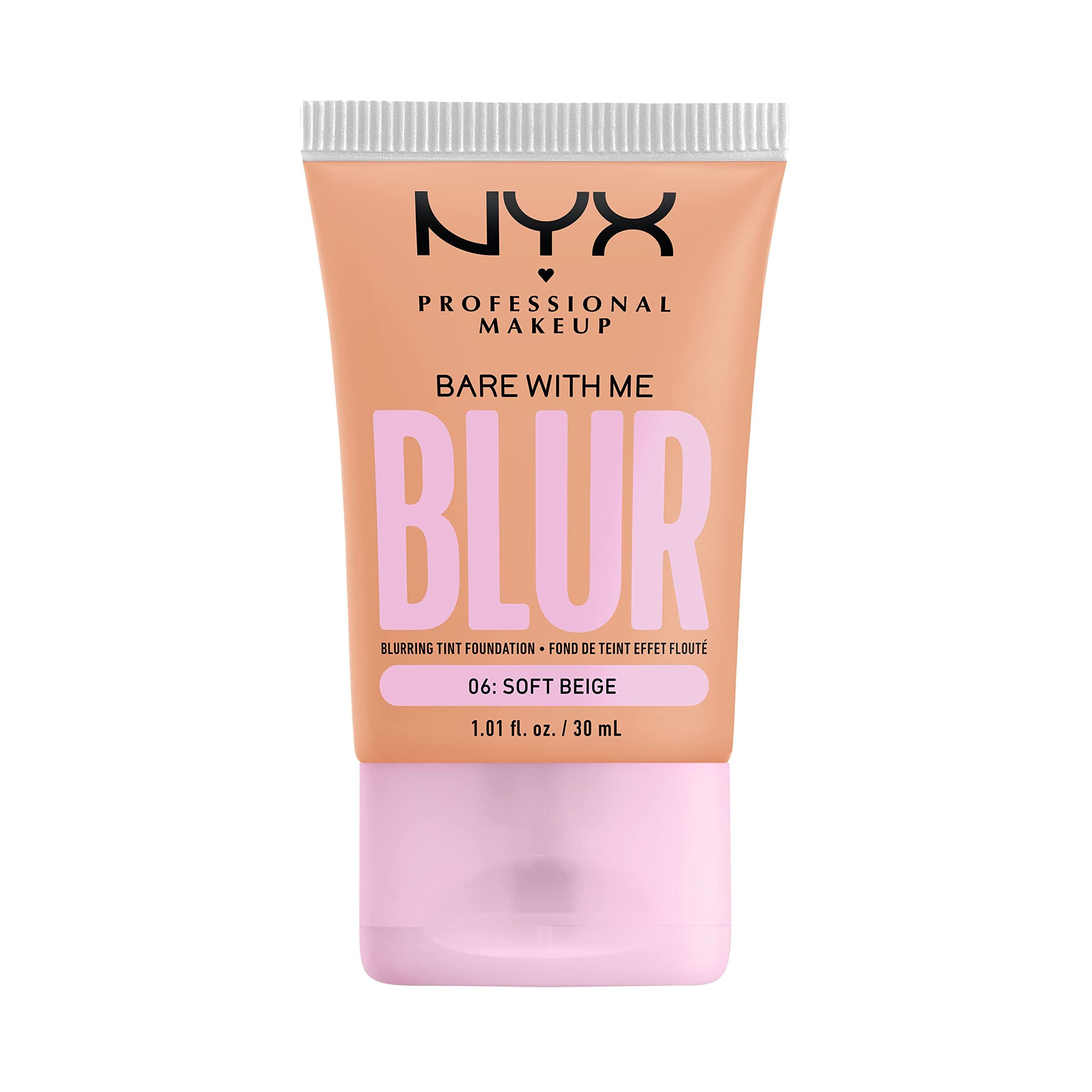 NYX PROFESSIONAL MAKEUP NYX PROFESSIONAL MAKEUP Bare With Me Blur Skin Tint Foundation Make Up with Matcha, Glycerin & Niacinamide - Soft Beige