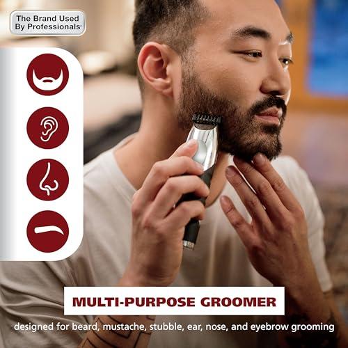 Wahl Wahl Groomsman Pro All in One Beard Trimmer for Men, Mens Beard Trimmer Rechargeable Cordless Hair Trimmer, Includes 3 Attachment Heads for Beard, Nose, & Ear Hair Trimming - Model 5617
